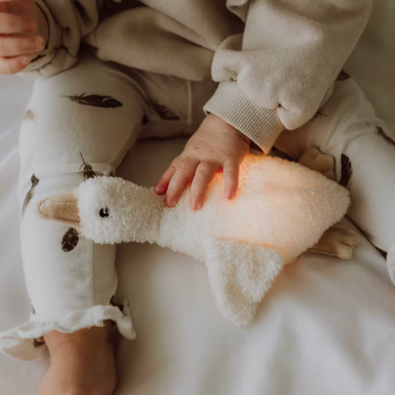 Flow Bamse med Natlampe Liva Beige