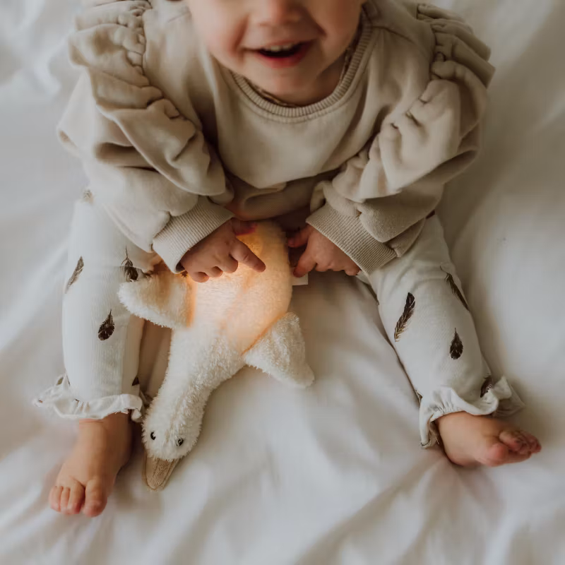 Flow Bamse med Natlampe Liva Beige