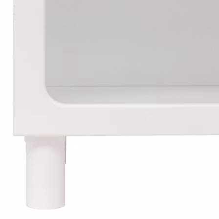 Reol med 3 rum, hvid