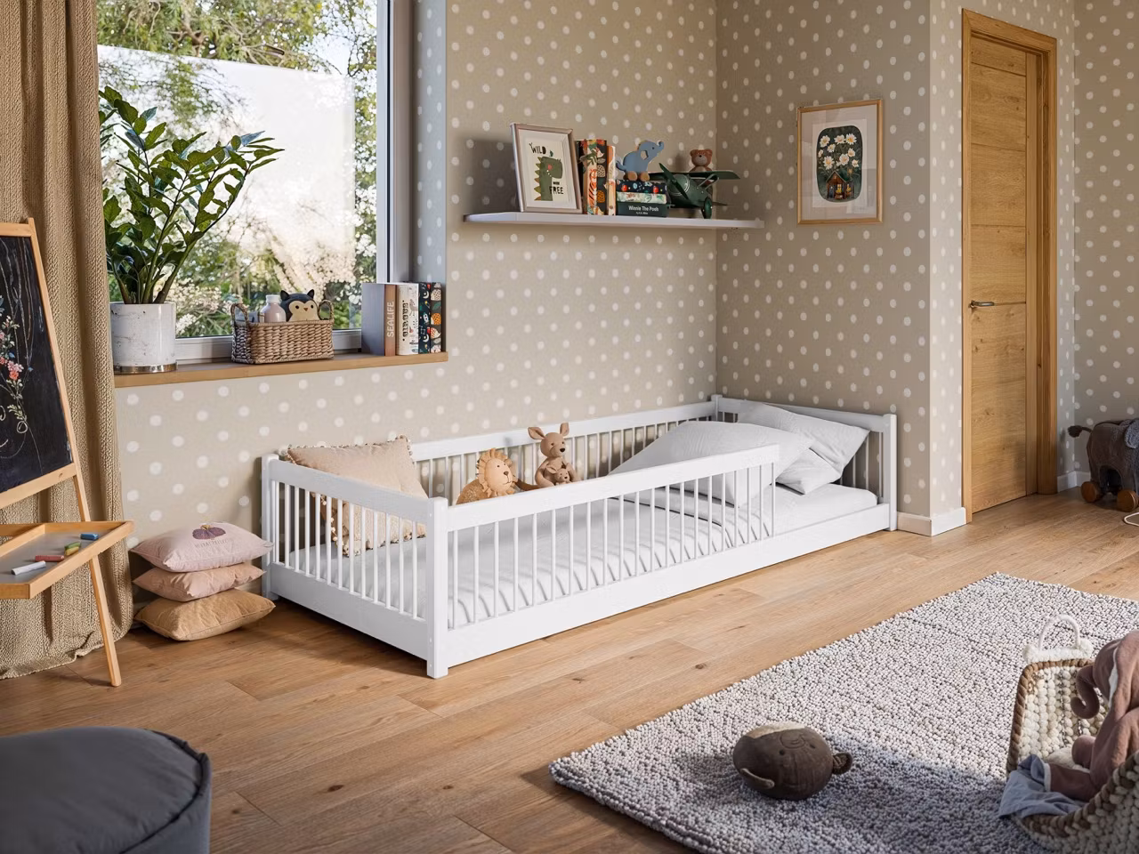 Hvid juniorseng Petter