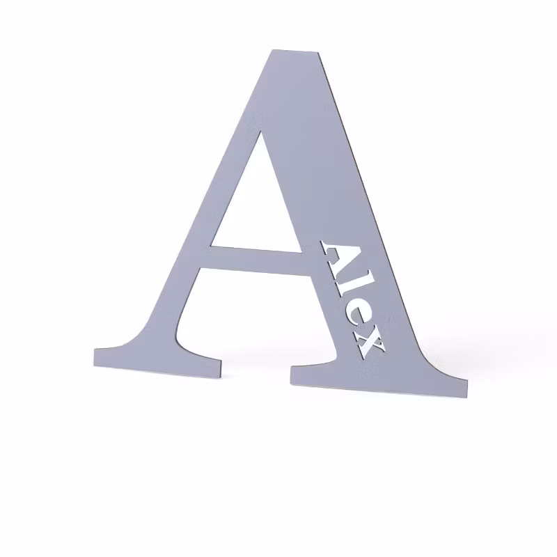 Personlig vægdekoration bogstav