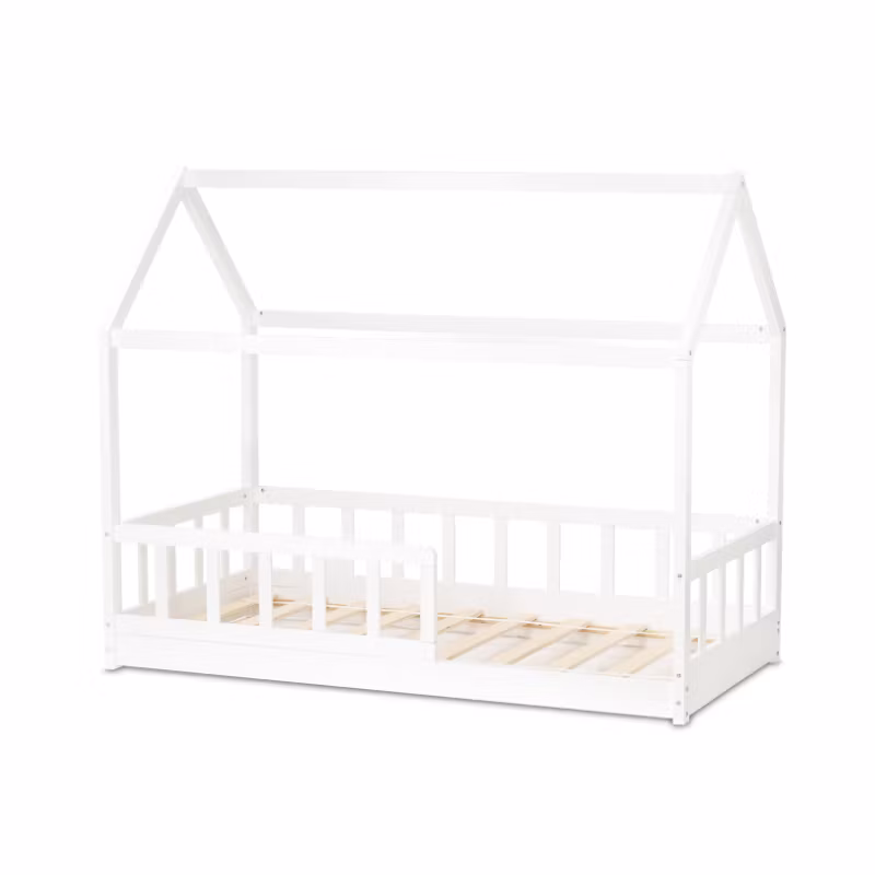 Hvid Montessori husseng 80x160 cm