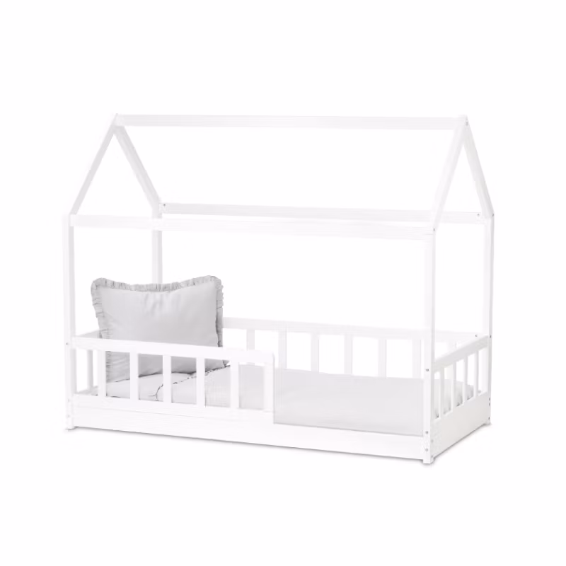 Hvid Montessori husseng 80x160 cm