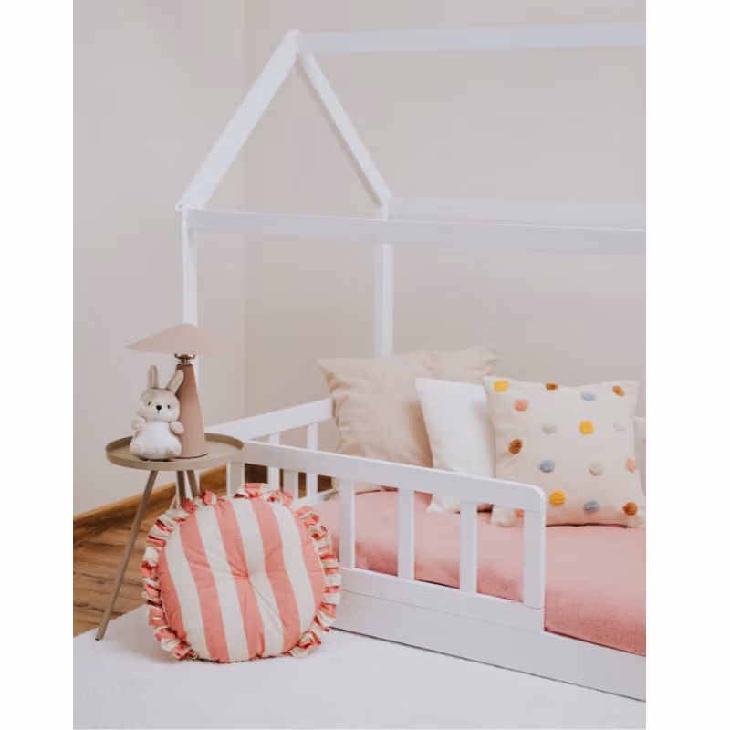 Hvid Montessori husseng 80x160 cm