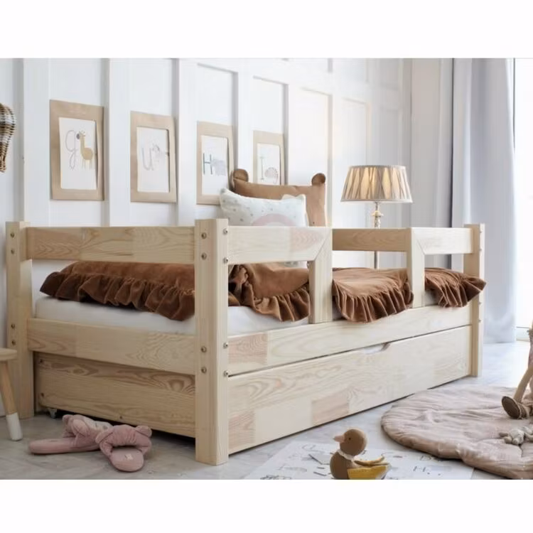 Juniorseng Sofia Duo med opbevaring/udtræksseng