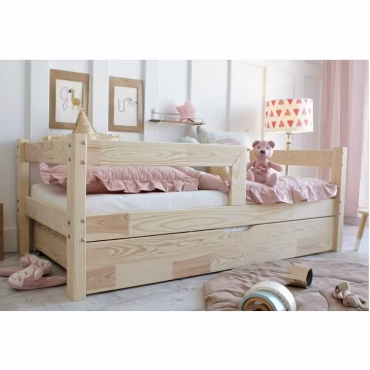 Juniorseng Sofia med opbevaring/udtræksseng