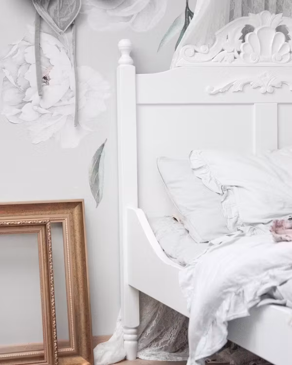 Charlotte juniorseng hvid