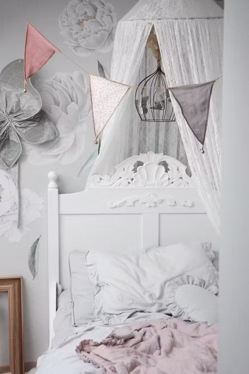 Charlotte juniorseng hvid