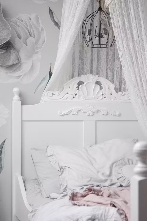 Charlotte juniorseng hvid