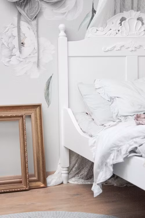 Charlotte juniorseng hvid