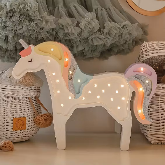 Little Lights, Lampe til børneværelset, Enhjørning regnbue