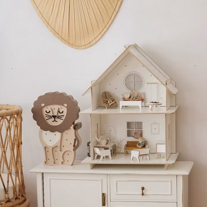 Little Lights, Lampe til børneværelset, Løve beige