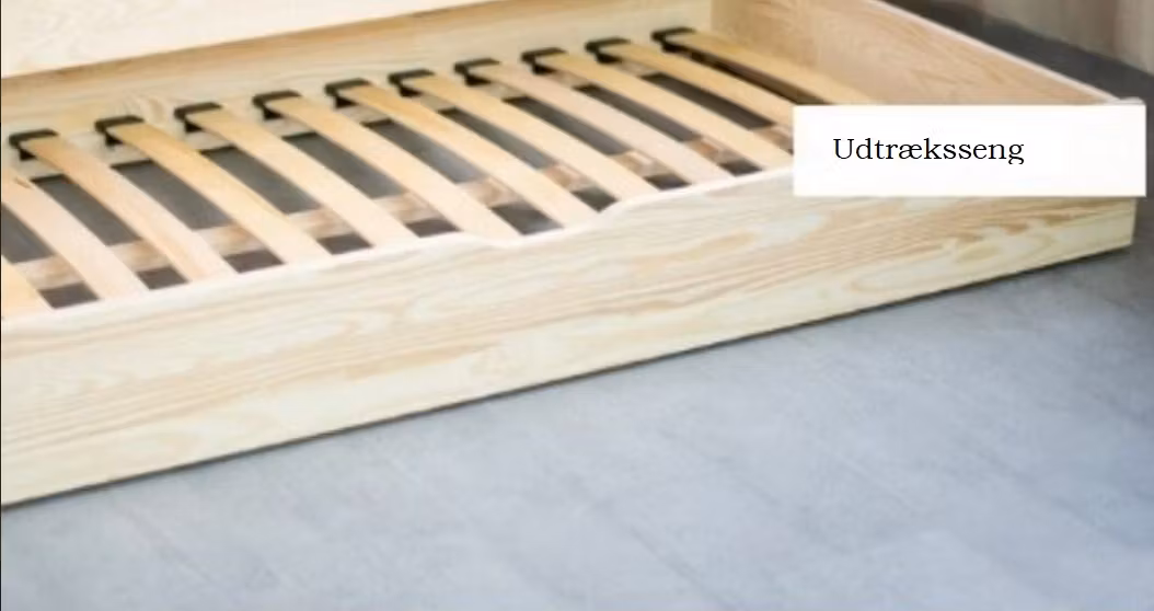 Husseng Karla Duo hvid 90x190 cm med udtræksseng