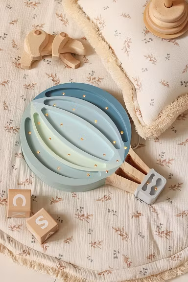 Little Lights, Lampe Varmluftballong Blue rainbow