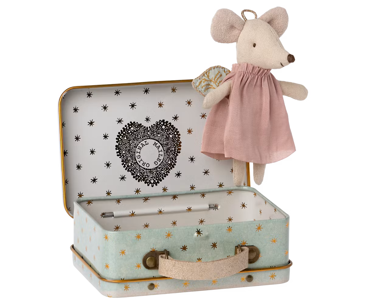 Maileg, museengel i en kuffert