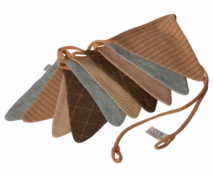 Maileg, vimpel til børneværelset, okker