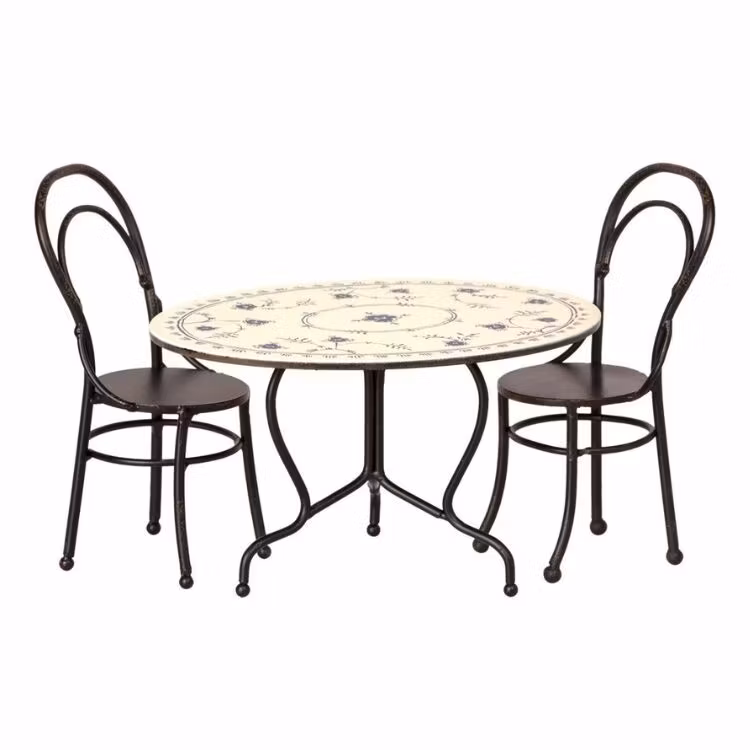 Maileg, stol med armlæn sort