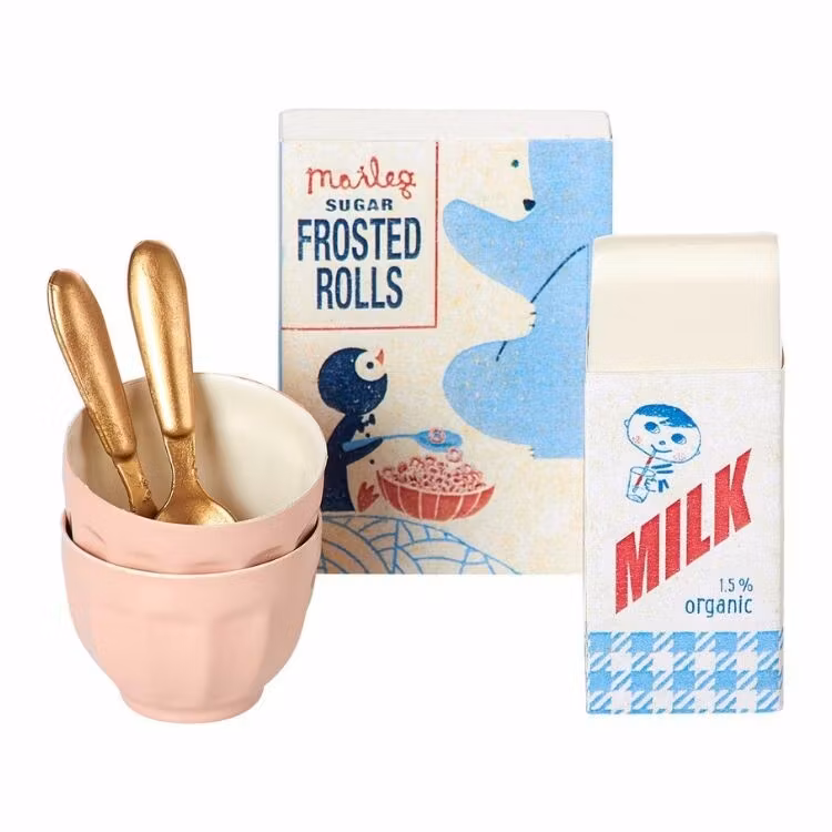 Maileg, morgenmad for to