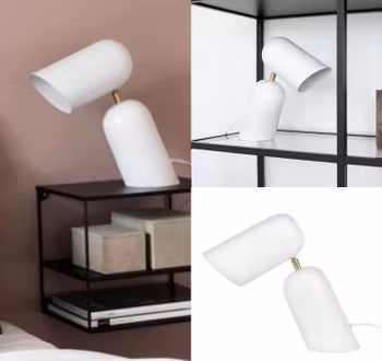 Bordslampa Como Vit
