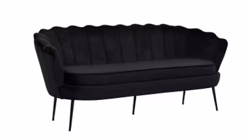 Calais soffa svart