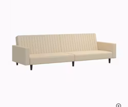 2-sits Gräddvit Bädsoffa