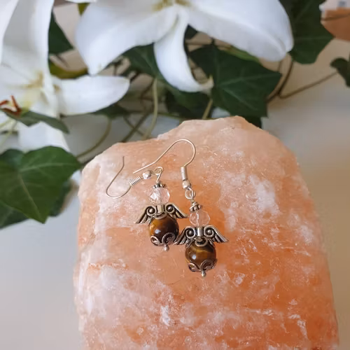 Skyddsänglar örhänge Tigeröga