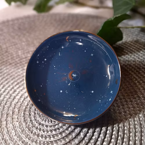 Rökelsehållare, rund Blå Måne