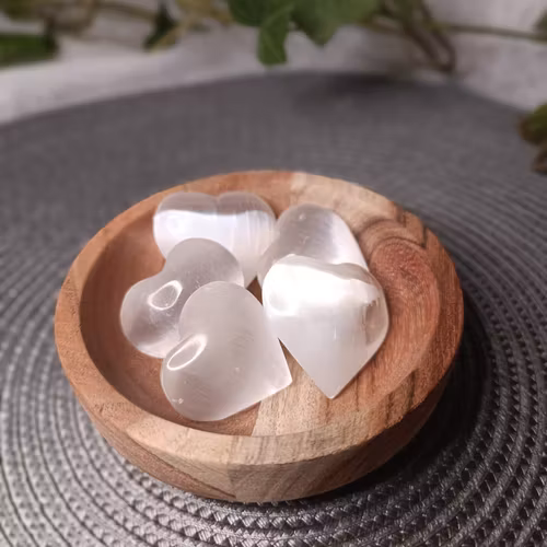 Selenit Hjärta liten