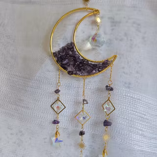 Solfångare Måne Ametist