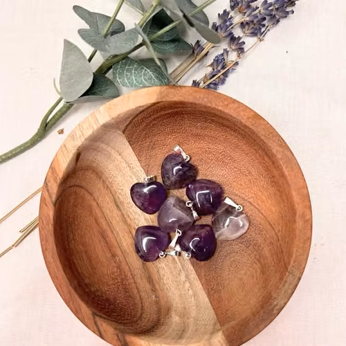 Ametist Hjärta Hänge