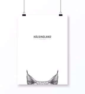 Hälsingland poster A3
