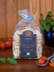 Martinas hantverksmässigt tillverkade pasta TORTIGLIONE BIO