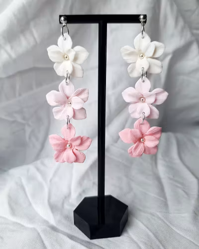 Flower ombre dangle