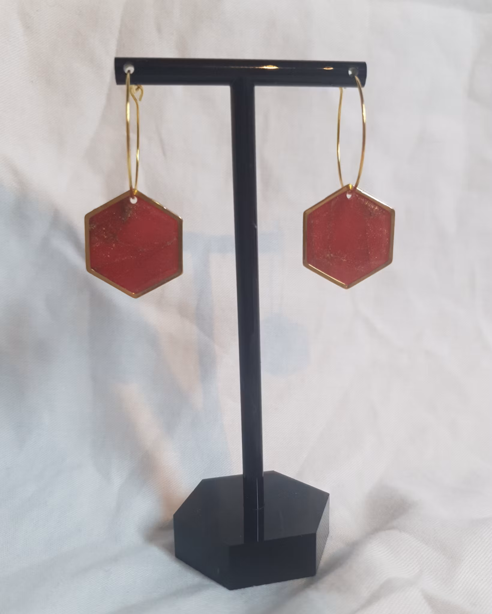 Red and gold hoop