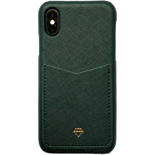 Dark green mobilcover med kortholder