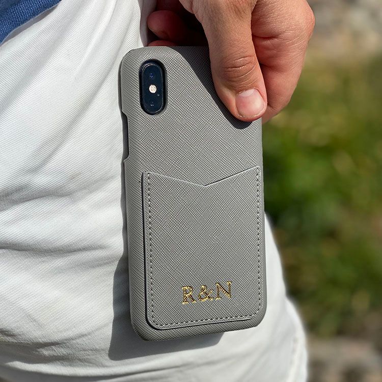 Grey mobilcover med kortholder