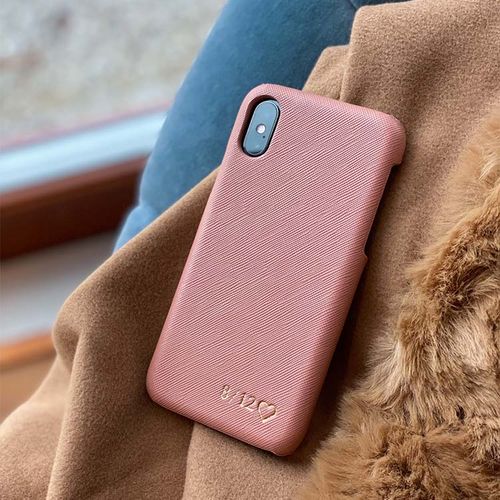 Cloudy Pink mobilcover med navn