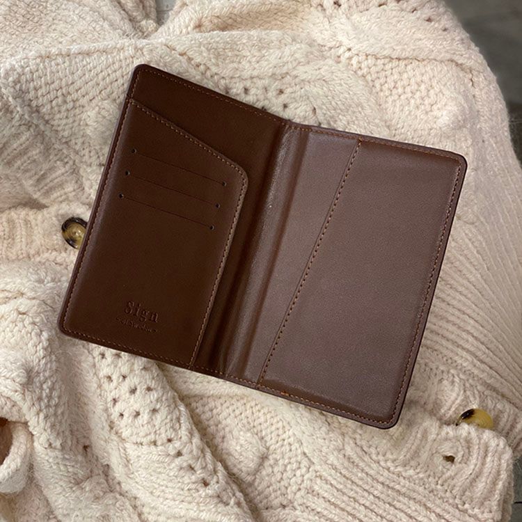 Dark Brown Smooth Pas etui