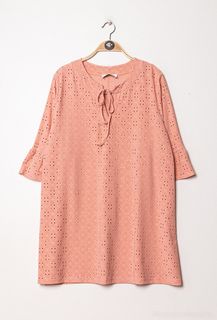 Blus med spetsmönster - 54/56 - Laxrosa
