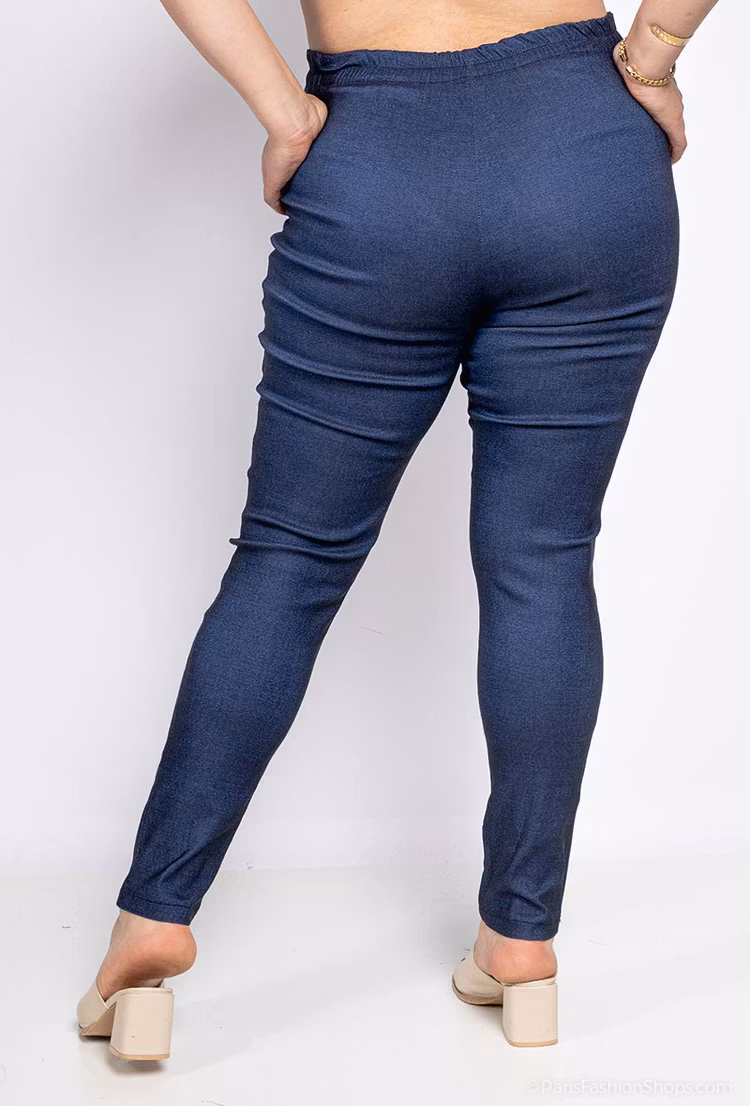Byxa med dragkedja - 42/44 - Denim