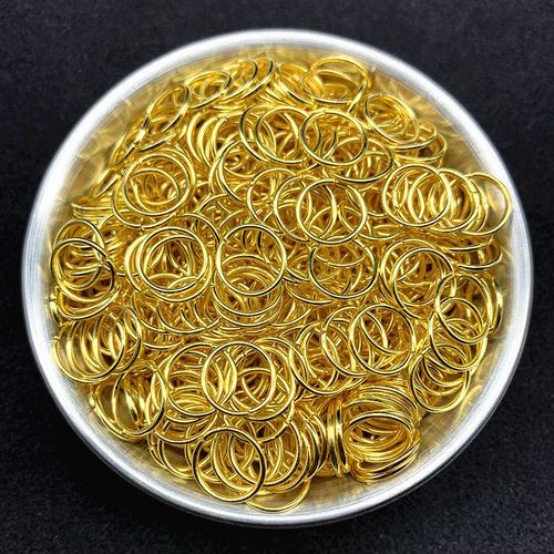 Bindring, guld - 5mm, 50st