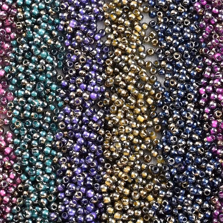 Seedbeads, rosa, 4mm - 100p