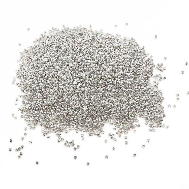Klämpärlor, silver, 2mm - 250p