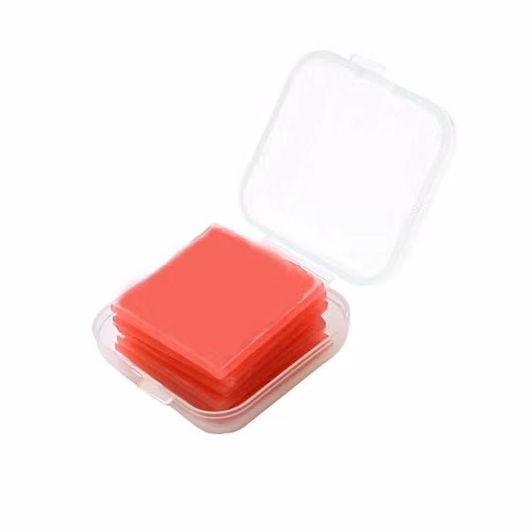 DP-vax, 2x2cm, röd - 6pack
