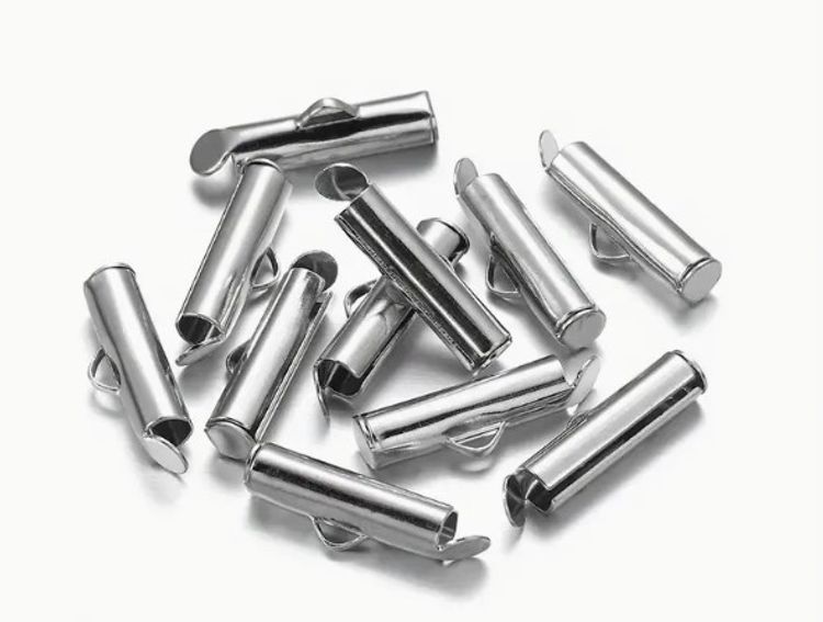 Slider-spänne, silver, 30mm - 10st