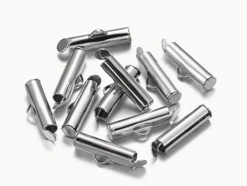 Slider-spänne, silver, 40mm - 10st