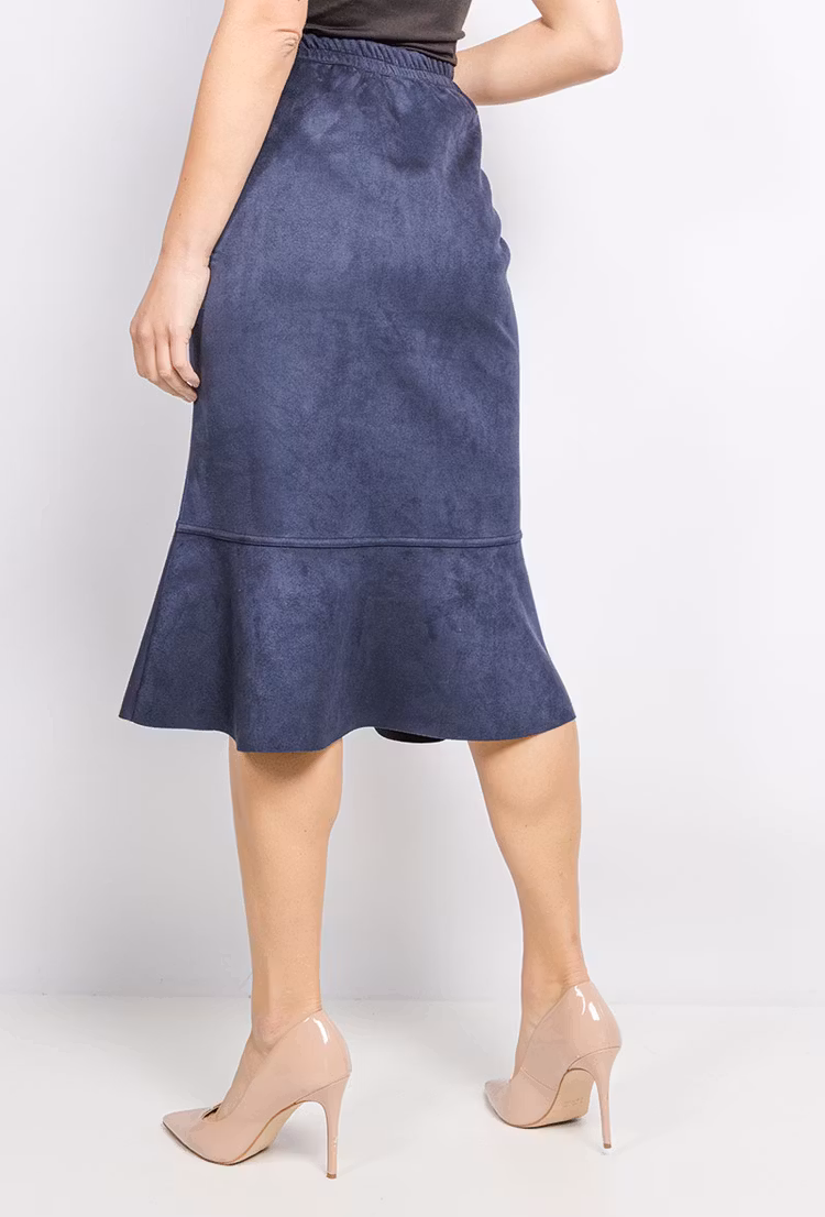 Kjol i mocka - 54/56 - Jeans