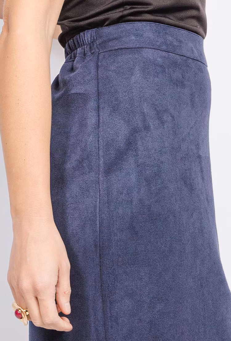 Kjol i mocka - 54/56 - Jeans