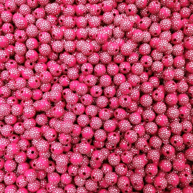 Strasspärla, 8mm - rosenröd, 50st