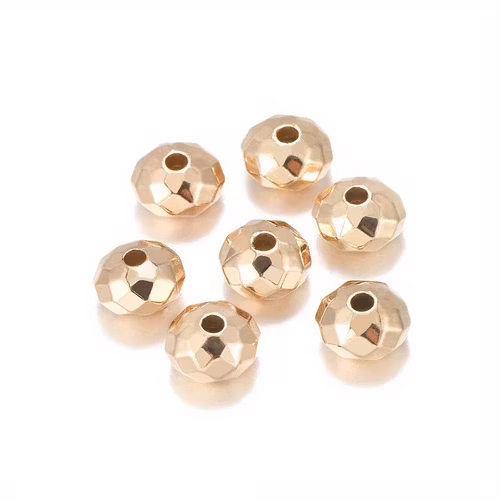 Fascettpärla, 8mm - guld, 50st
